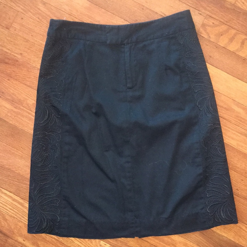 Lilly Pulitzer 6 sample black pencil skirt work